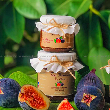 Confiture artisanale de figue composée de 77% de fruits à déguster en famille ou bien à offrir comme cadeau