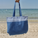 Un très grand sac de plage en fouta tunisienne 100% coton